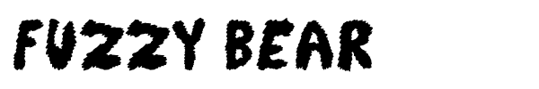 Fuzzy Bear font preview